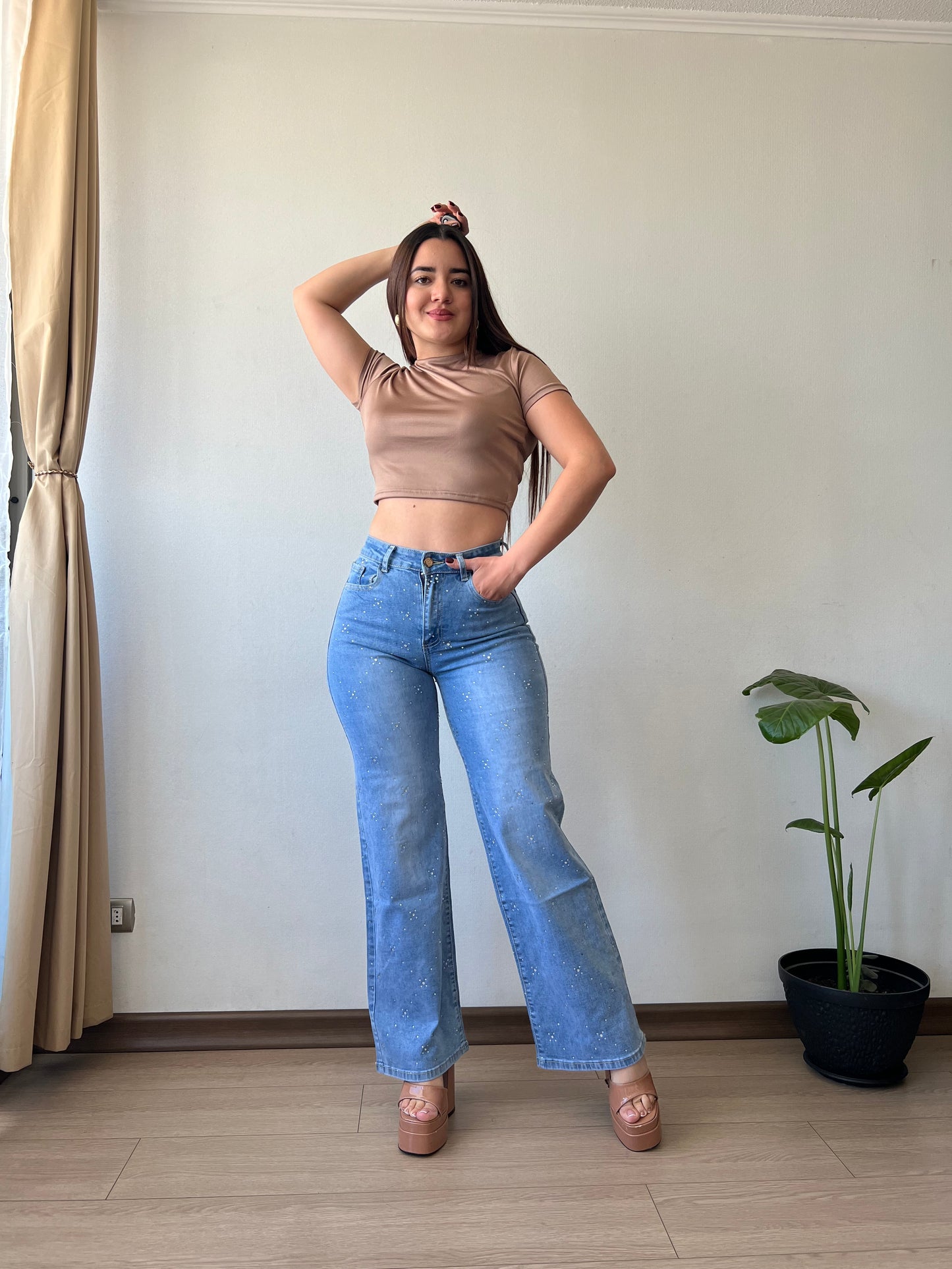 Wide leg shine ✨