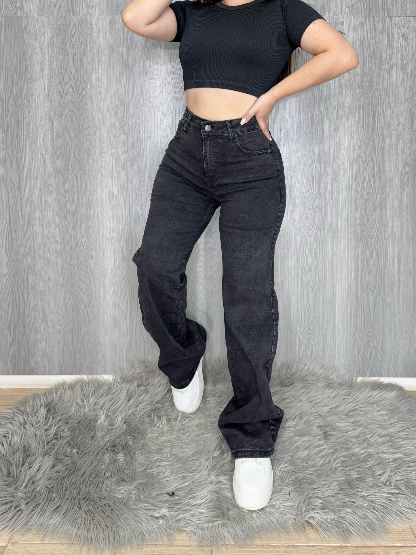 Wide leg grafito