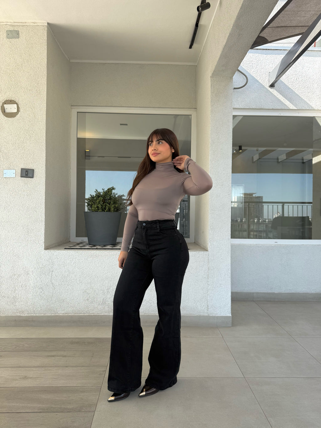 Wide leg Miami black
