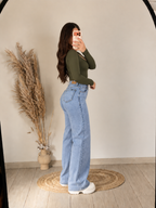 Jeans Wide Leg Tiro Alto Aurora – Calce que Estiliza