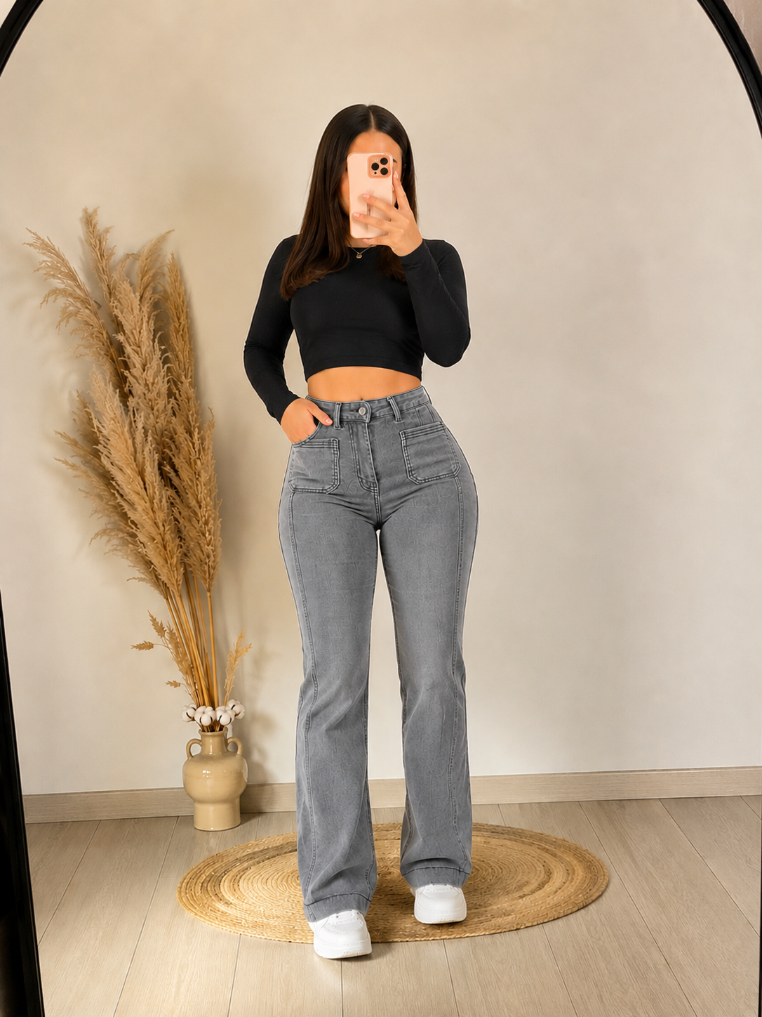 Wide leg gris