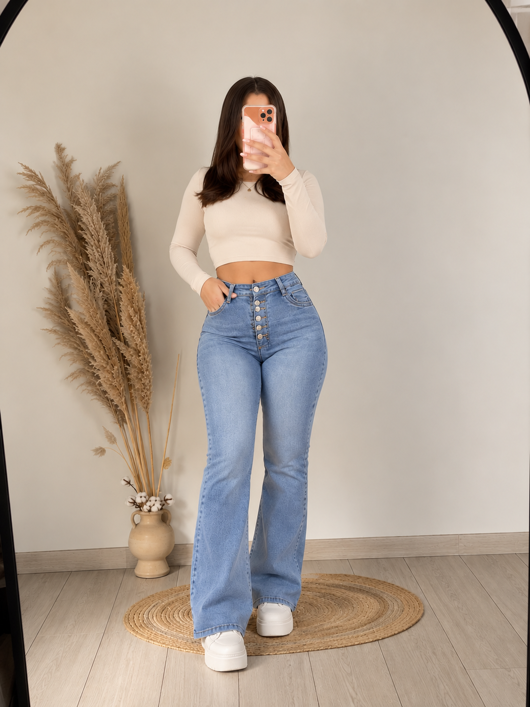 Jeans Flare Florencia – Control Abdomen & Efecto Moldeador