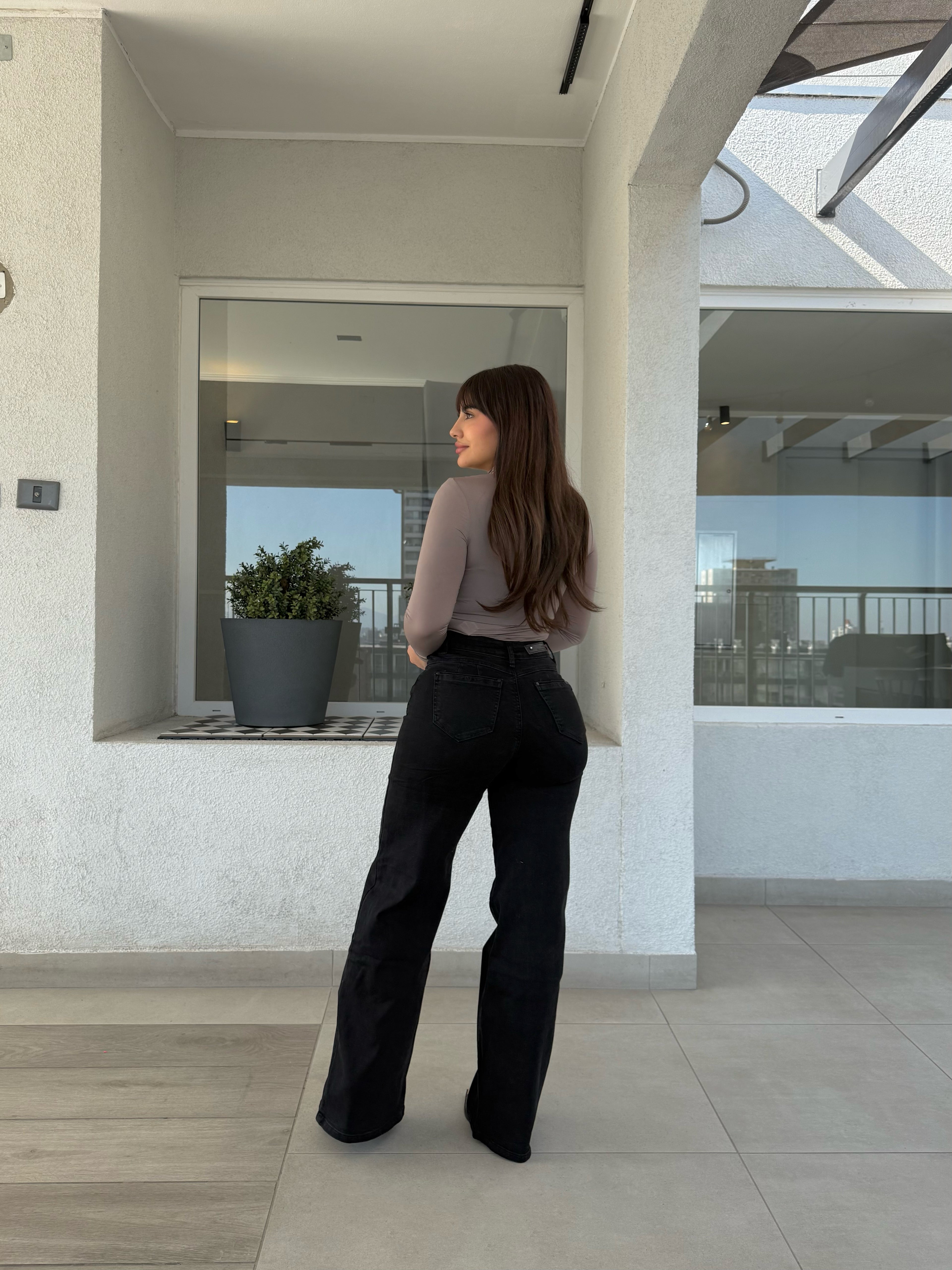 Wide leg Miami black