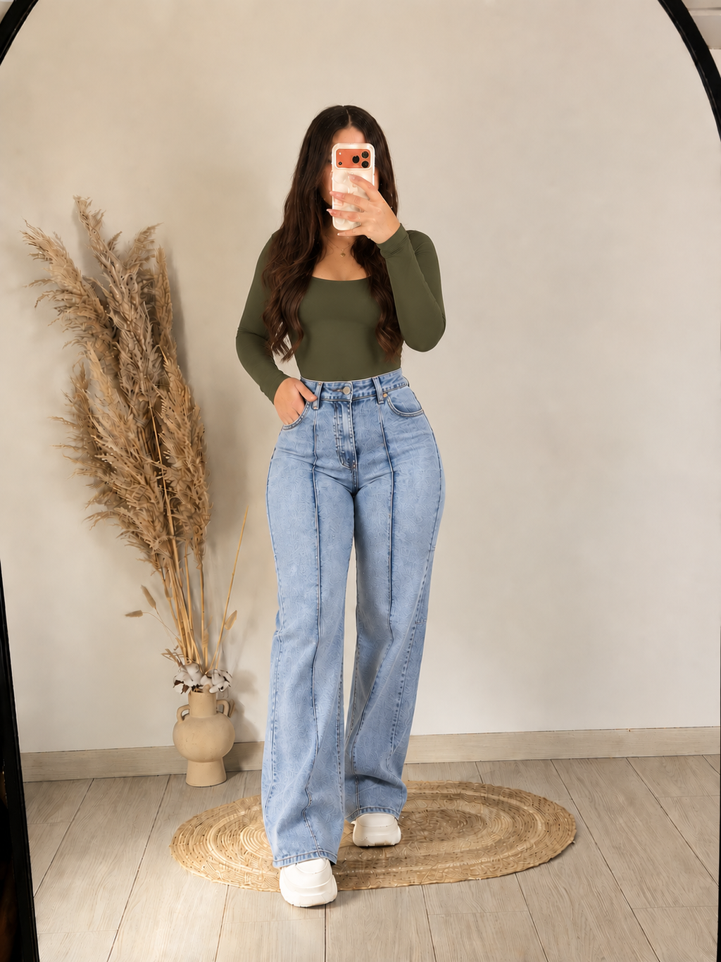Jeans Wide Leg Tiro Alto Aurora – Calce que Estiliza