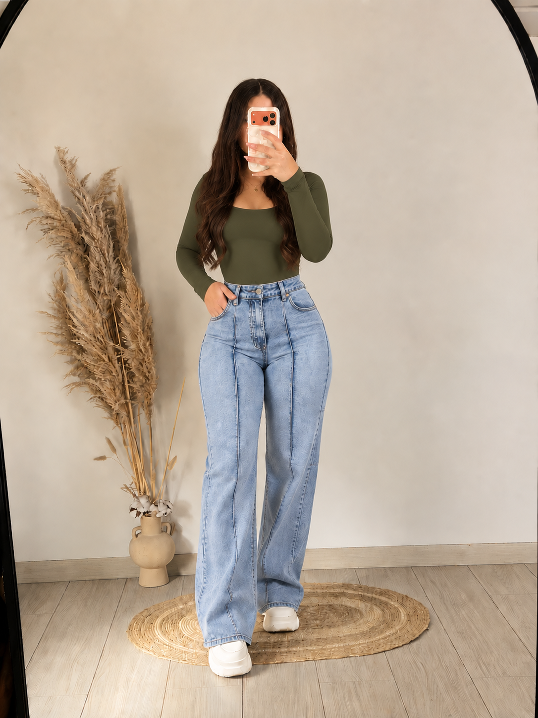 Jeans Wide Leg Tiro Alto Aurora – Calce que Estiliza
