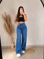 Jeans Wide Leg Azul | Tiro Alto y Calce Perfecto