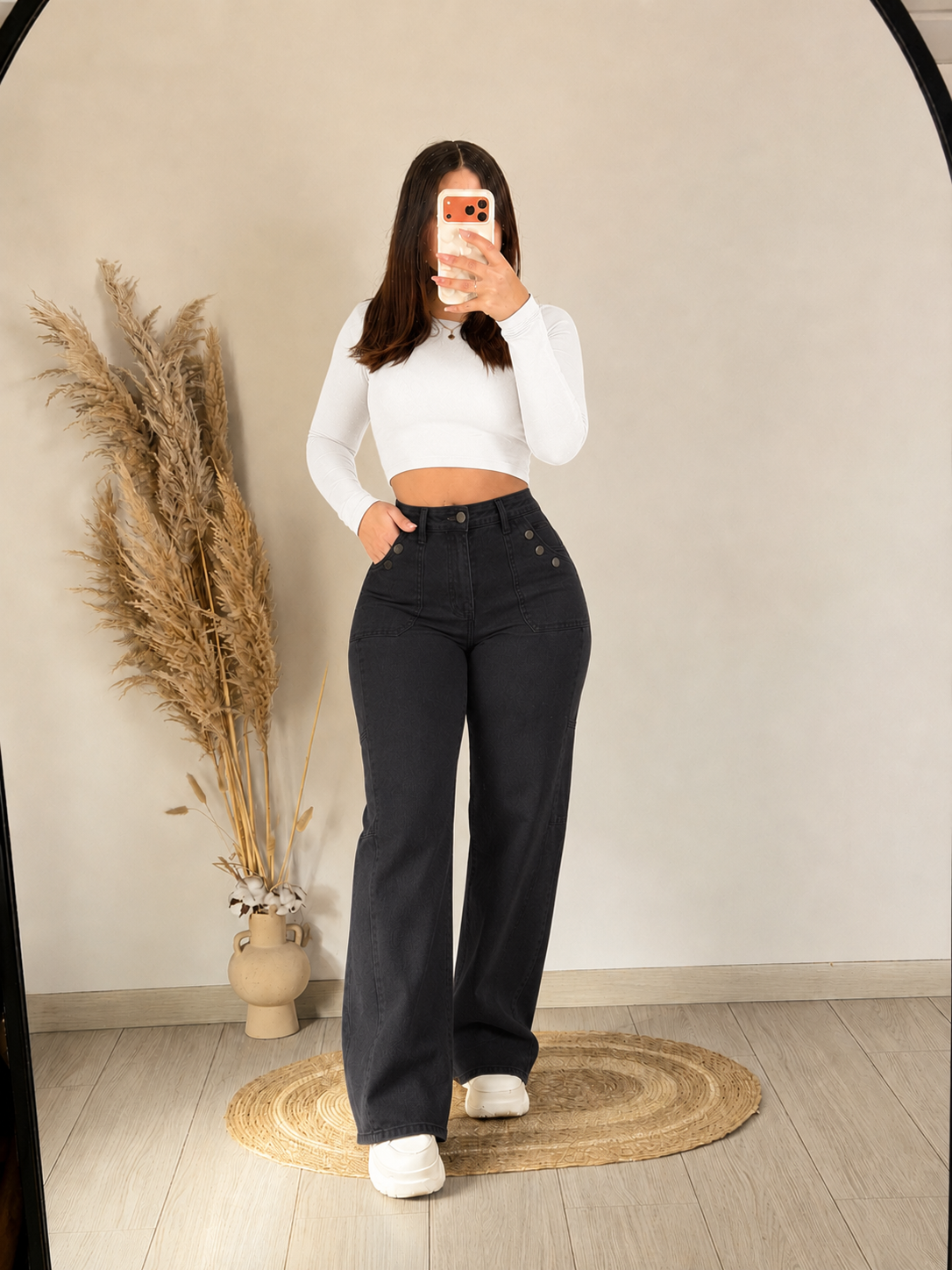 Jeans black elasticados