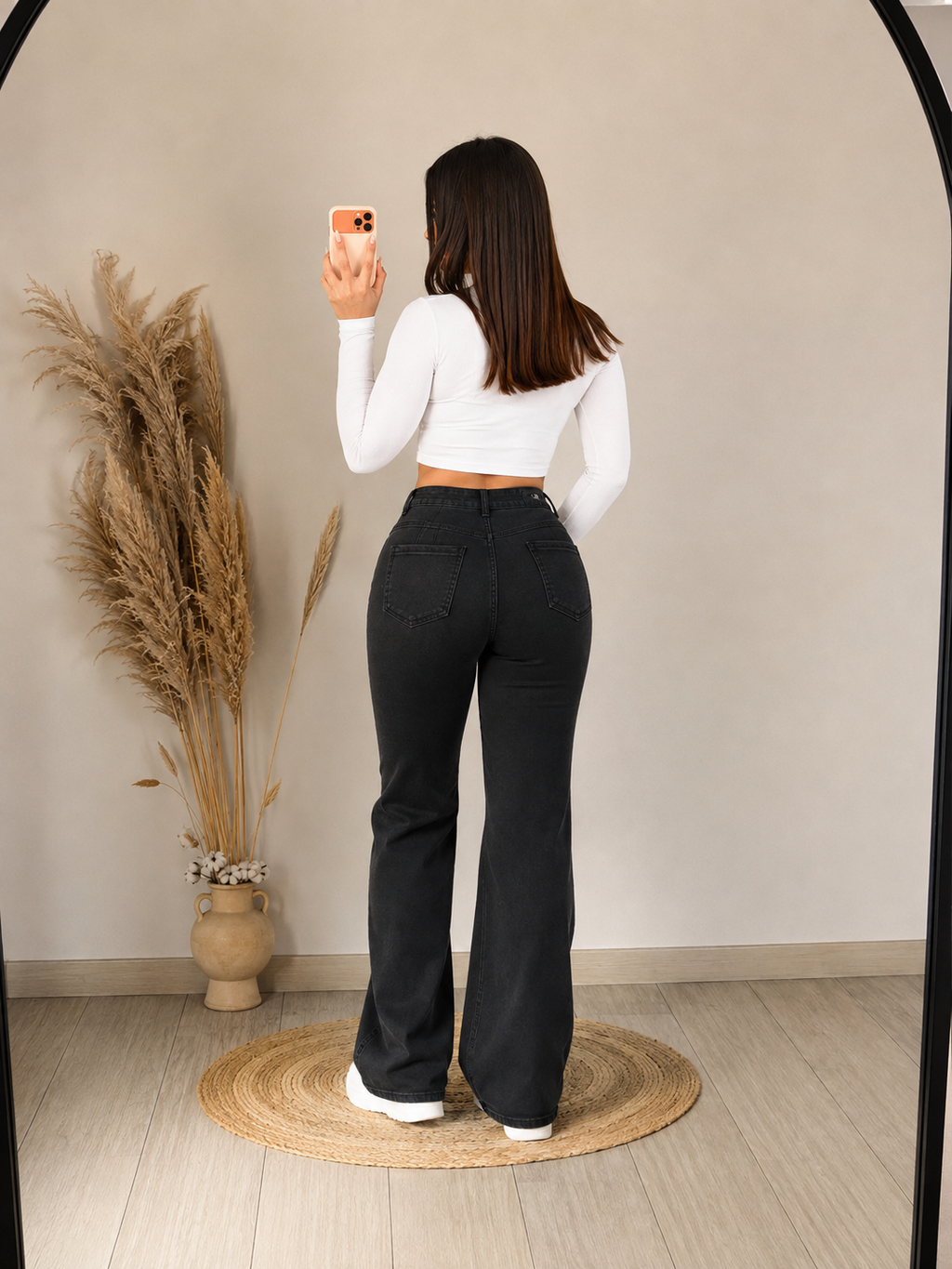 Jeans black elasticados