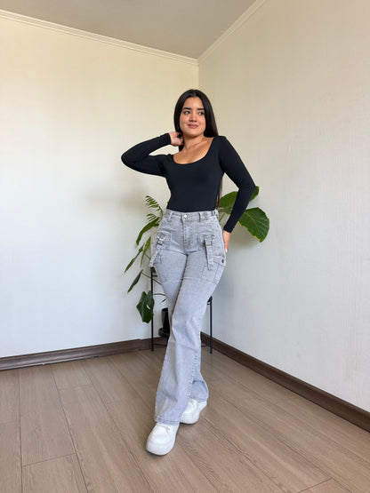 Cargo grey menina