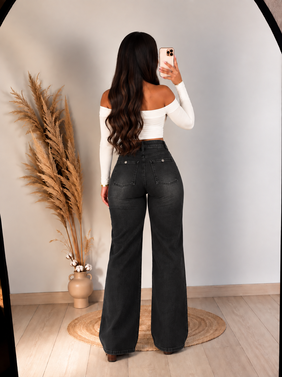 Jeans Wide Leg Emilia – Desgaste Sutil