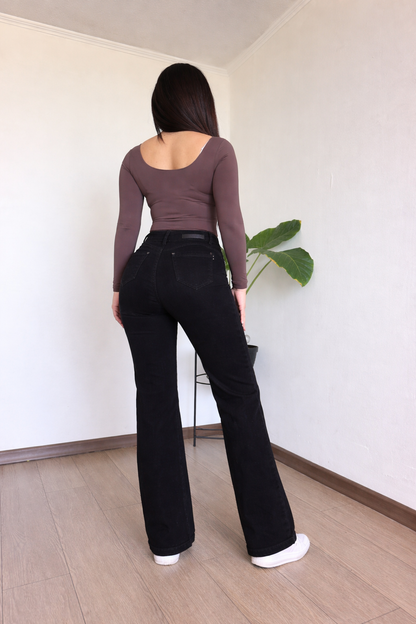 Wide leg Miami black