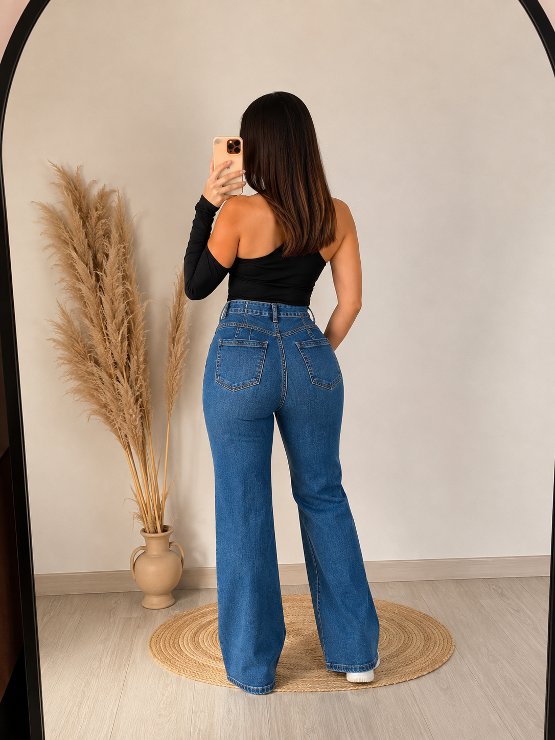 Pantalón Wide Leg Elástico Blue