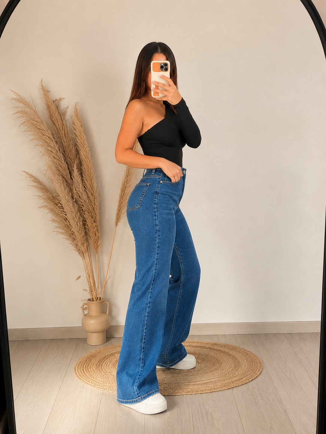 Pantalón Wide Leg Elástico Blue