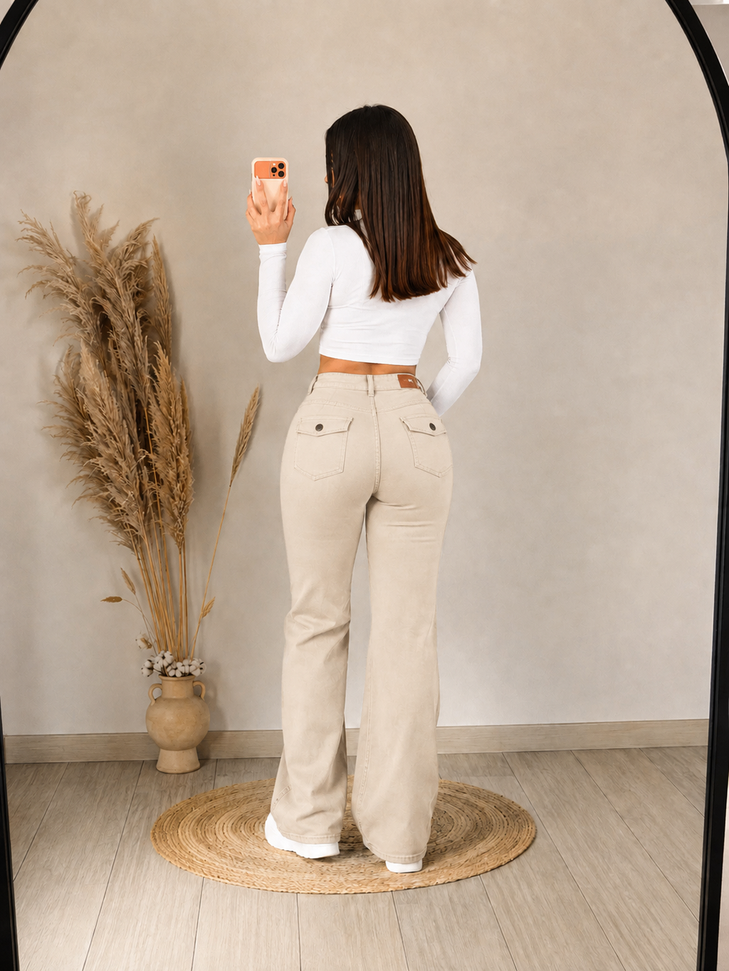 wide leg beige